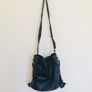 Vegan Leather Bucket Bag